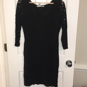 Black lace dress